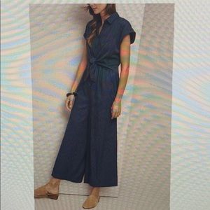 Anthropologie James Tie Waist Jumpsuit - Ett Twa